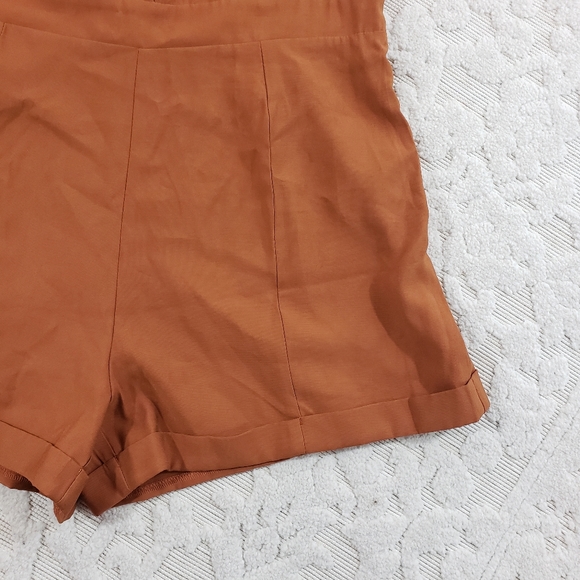Shein Curve burnt orange summer romper - Picture 8 of 9